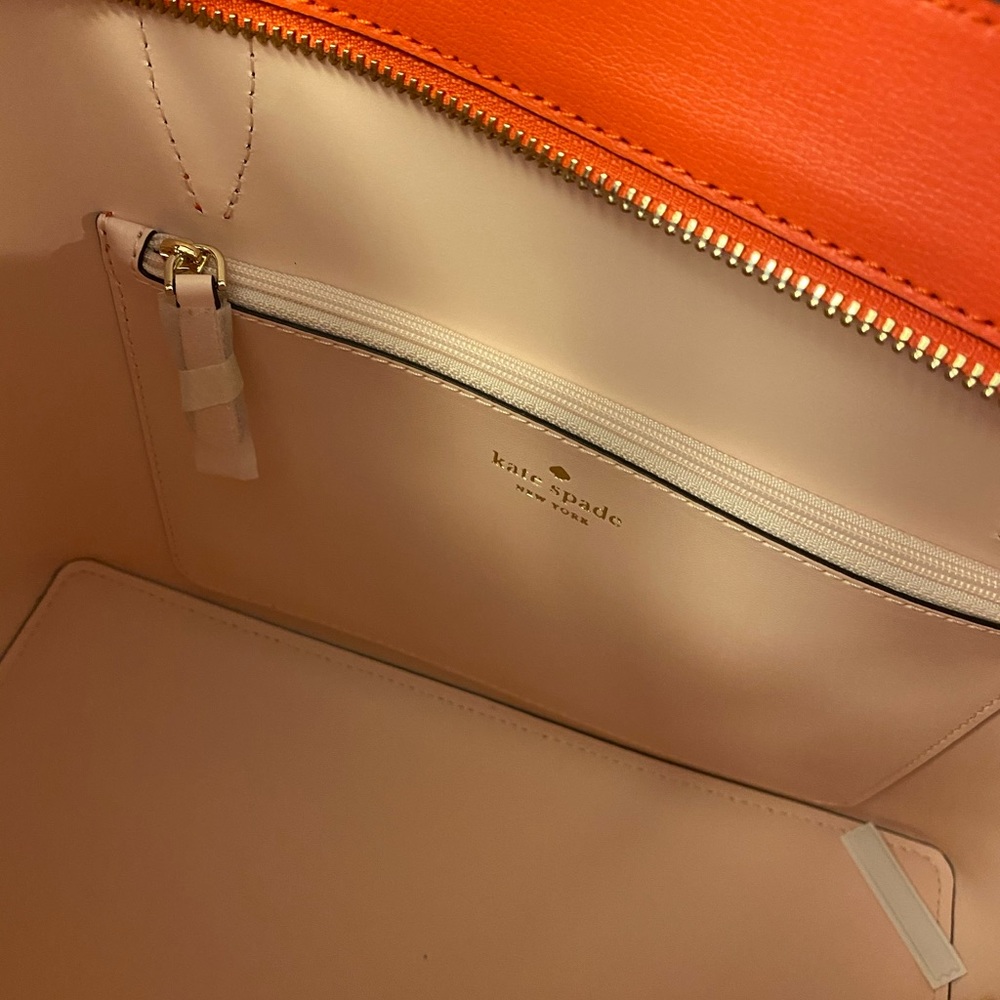 Kate spade ♠️ coral tote! NWT GORGEOUS! - Picture 7 of 12
